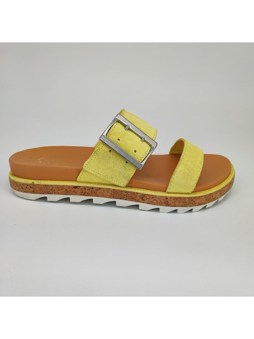 Sorel Roaming Sunnyside Women’s 9 Yellow Leather Strappy Sandals NL4178-757